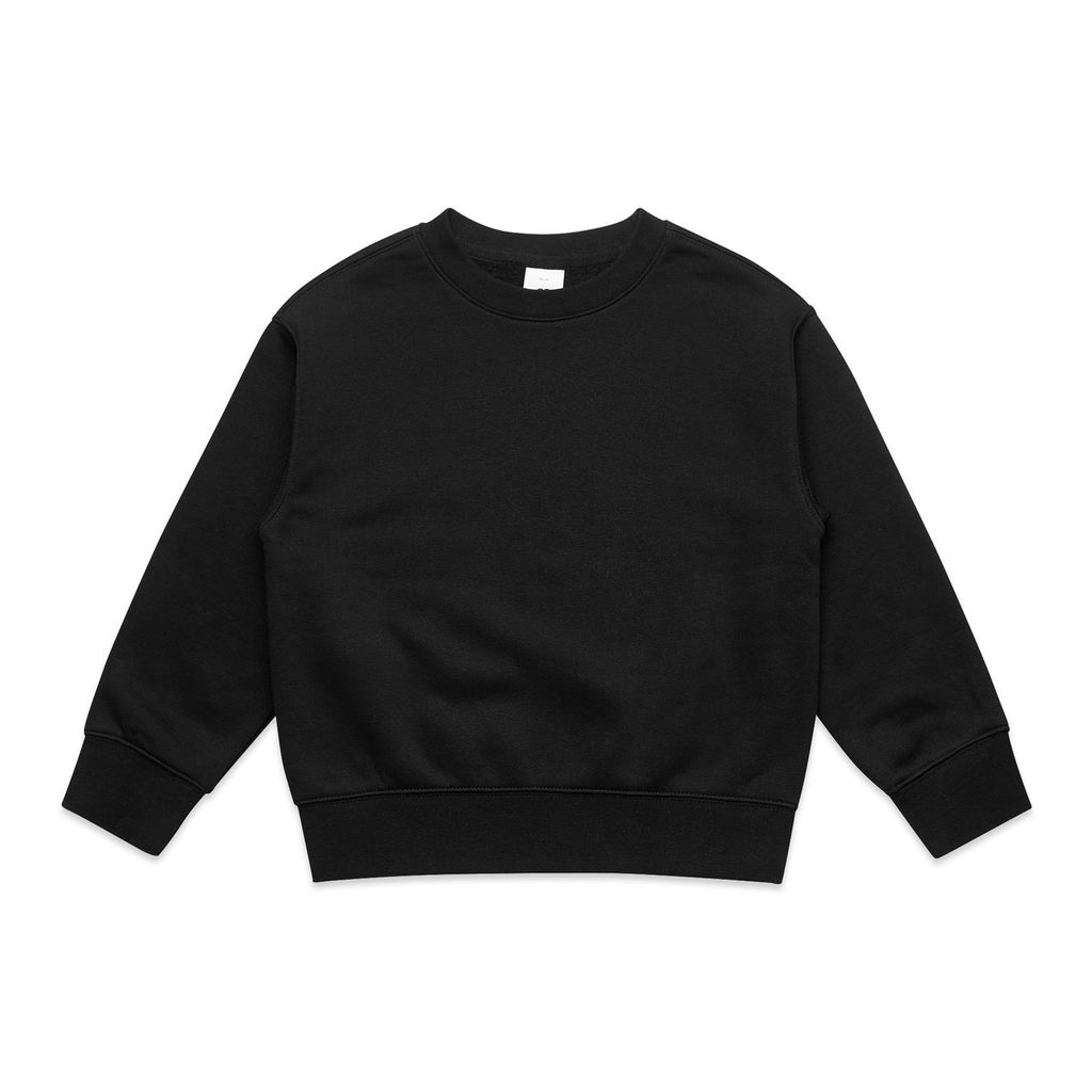 [3034-BLACK-S-2K] Kids Relax Crew - 3034 (2, Black)
