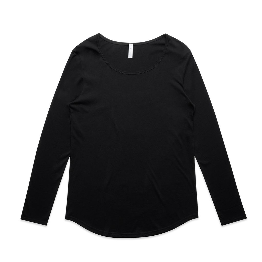 [4009-BLACK-F-XS] Wo's Mali L/S Tee - 4009 (XS, Black)