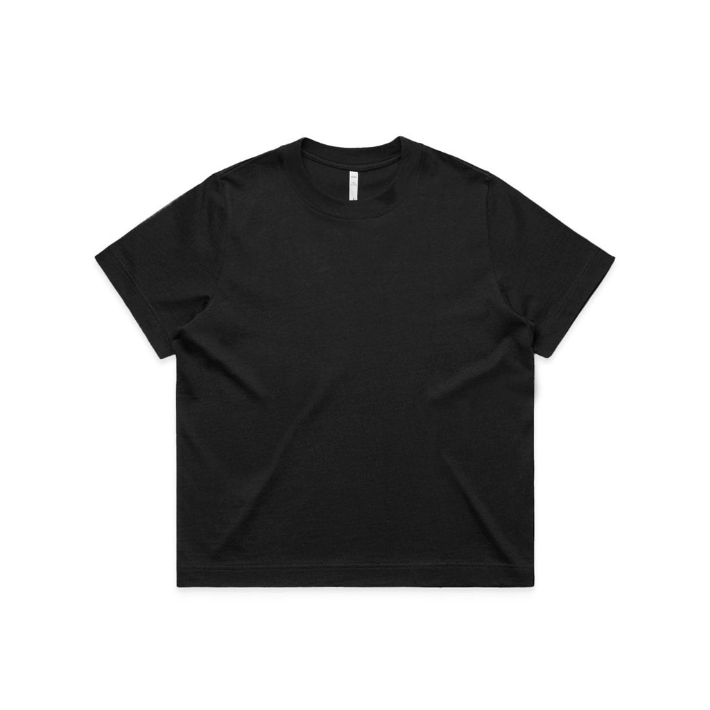 [4030-BLACK-F-XS] Wo's Box Tee - 4030 (XS, Black)