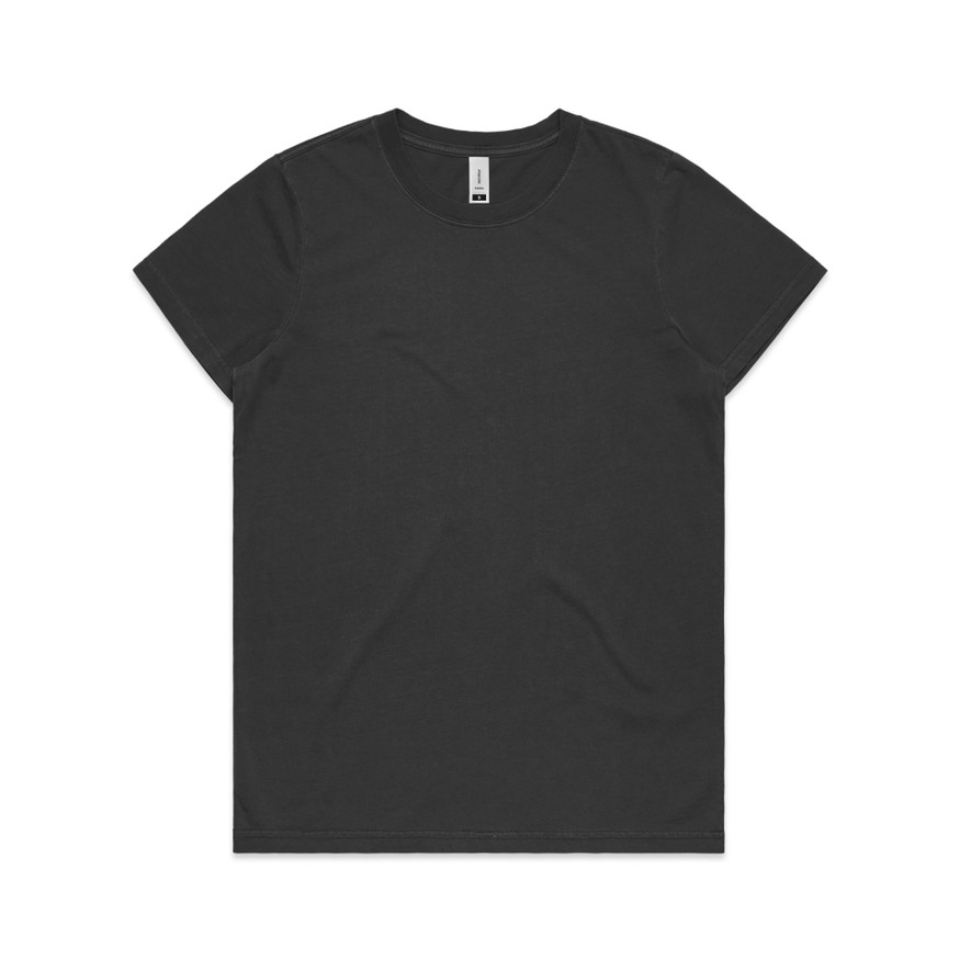 [4065-F_BLK-F-XS] Wo's Maple Faded Tee - 4065 (XS, Faded Black)
