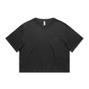 Wo's Heavy Faded Crop Tee - 4089