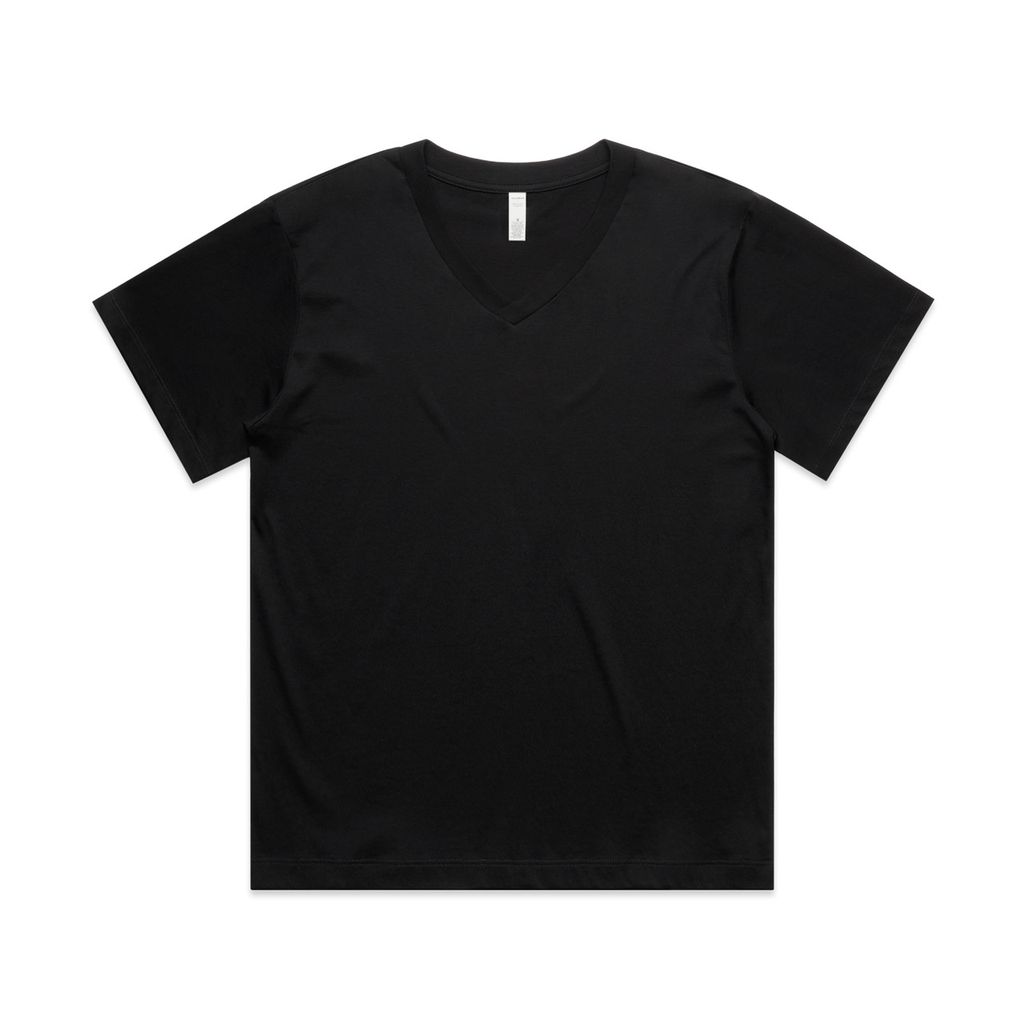 [4095-BLACK-F-XS] Wo's Martina V Neck Tee - 4095 (XS, Black)