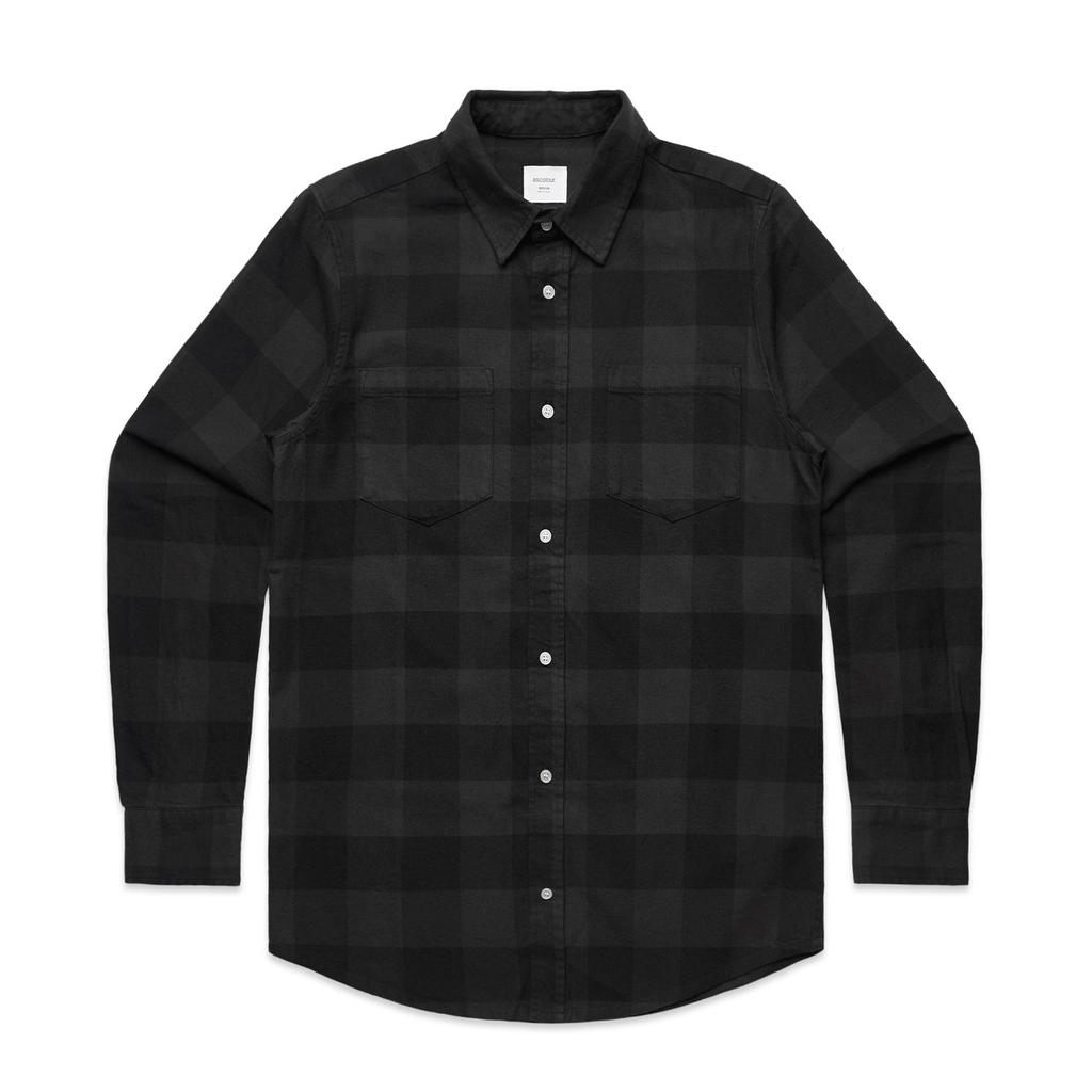 [5417-CL/BL-G-S] Check Shirt - 5417 (S, Coal/Black)