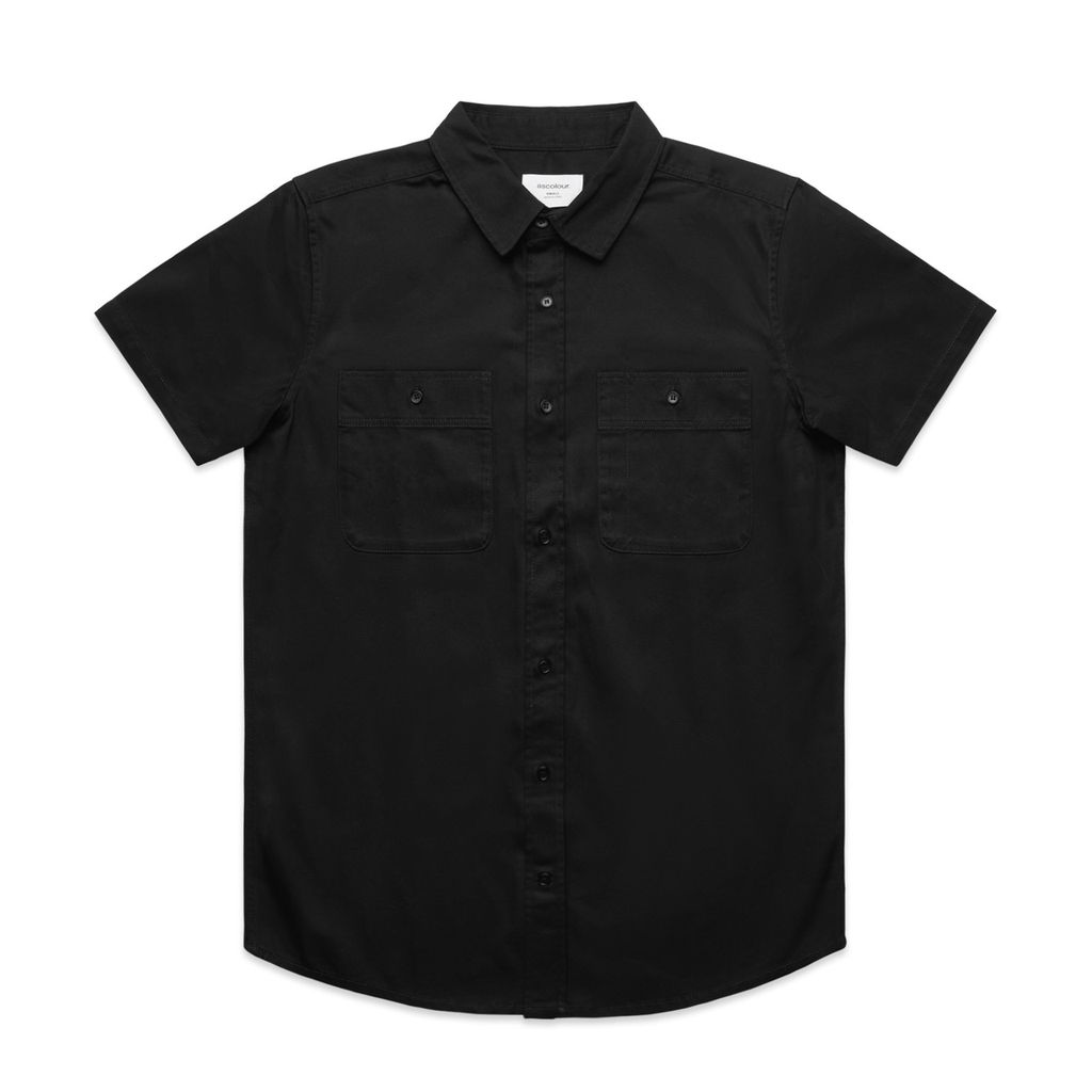 [5421-BLACK-G-S] Work S/S Shirt - 5421 (S, Black)