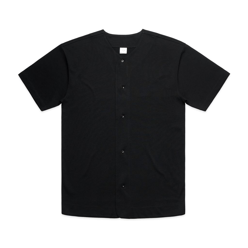 [5423-BLACK-G-S] Heavy Baseball Jersey - 5423 (S, Black)