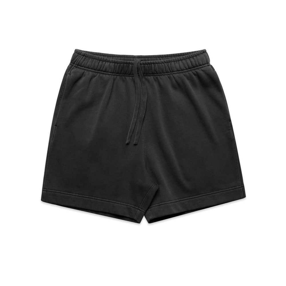[5939-F_BLK-G-S] Relax Faded Track Shorts 18" - 5939 (S, Faded Black)
