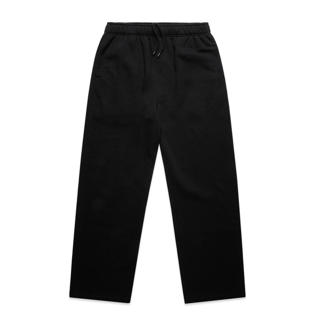 [5942-BLACK-G-S] Relax Cuffless Track Pants - 5942 (S, Black)