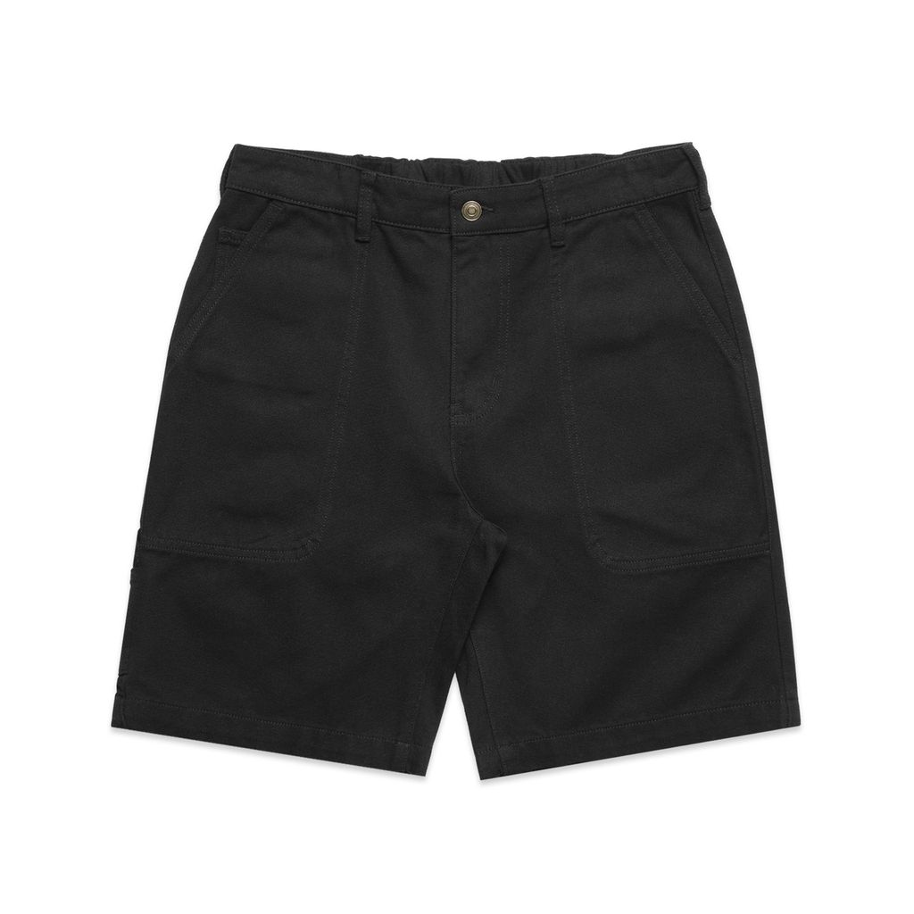 [5983-BLACK-28] Canvas Shorts 20" - 5983 (28, Black)