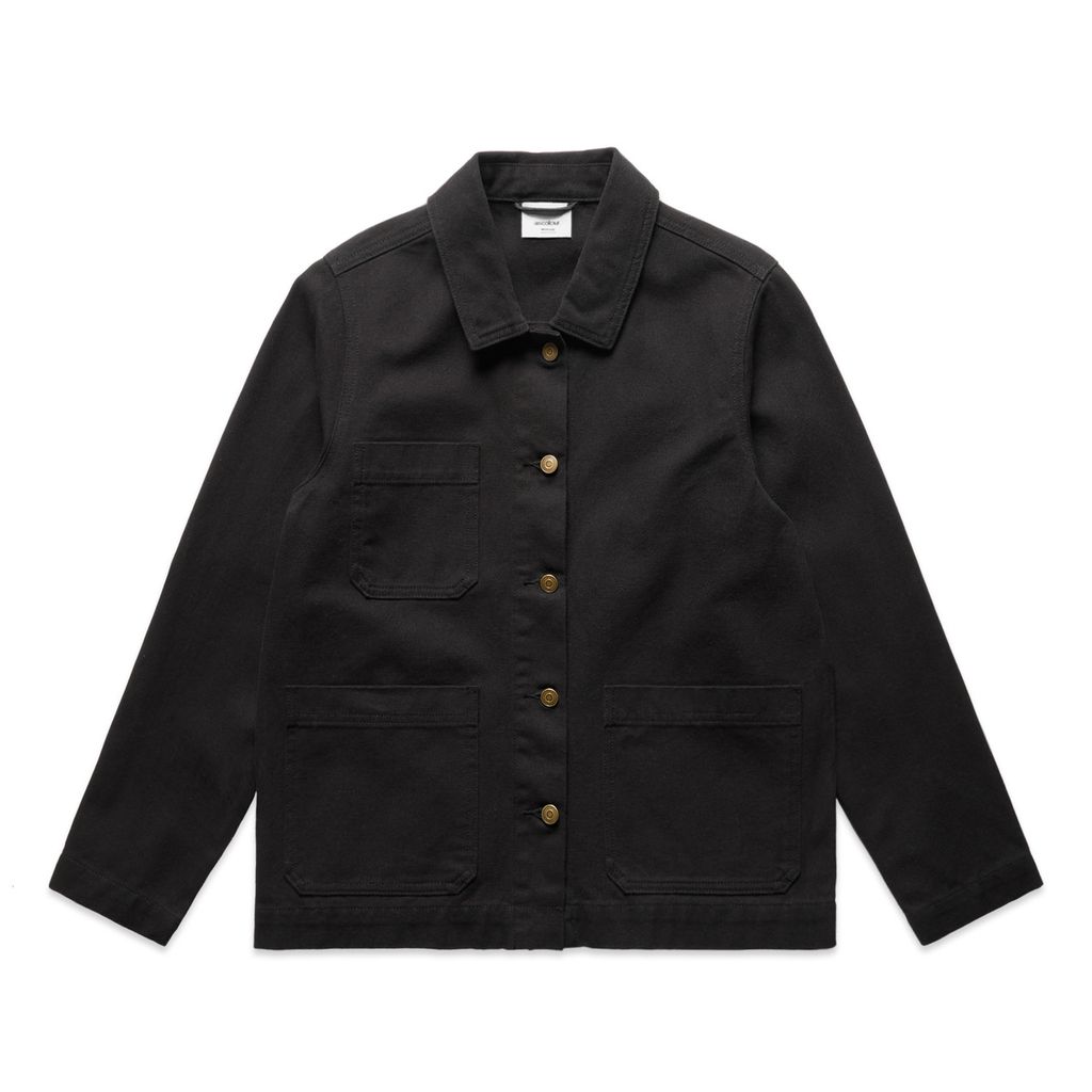 [4524-BLACK-F-XS] Wo's Canvas Chore Jacket - 4524 (XS)